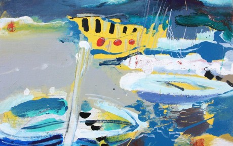 Brach-island,30x50,oil,canvas,2011,Croatia,Nature