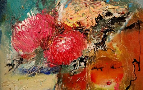 belgium-flowers,50x50,oil,canvas,2008,Belgium,Objects