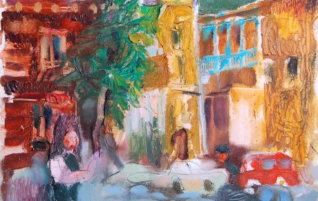 old-tbilisi,50x60,oil,canvas,2007,Georgia,Nature