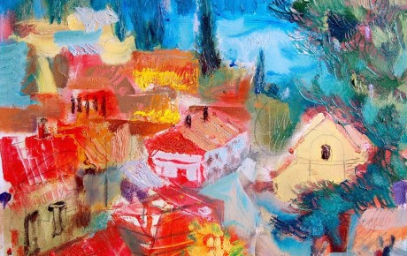 oldcity.tbilisi,50x60,oil,canvas,2007,Georgia,Nature