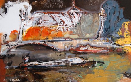 pontalexandreIII,60x90,oil,canvas,2007,Latvia,Nature