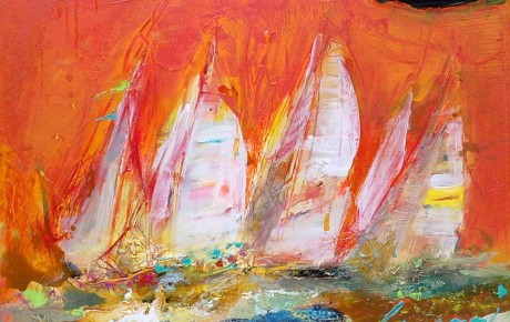 yachts,77x100,oil,canvas,2012,Nature