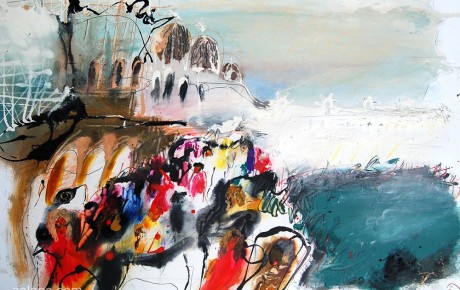 venice,70x100,oil,paper,2007,Austria,AP,Sold