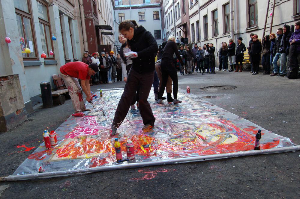 Action Painting by Ilgvars Zalans